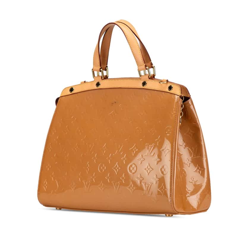Louis Vuitton Monogram Vernis Brea GM Brown Leather Good condition - Back View