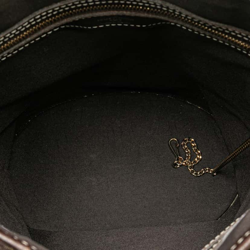 Louis Vuitton Monogram Mini Lin Bucket PM Brown Canvas Good condition - Model View
