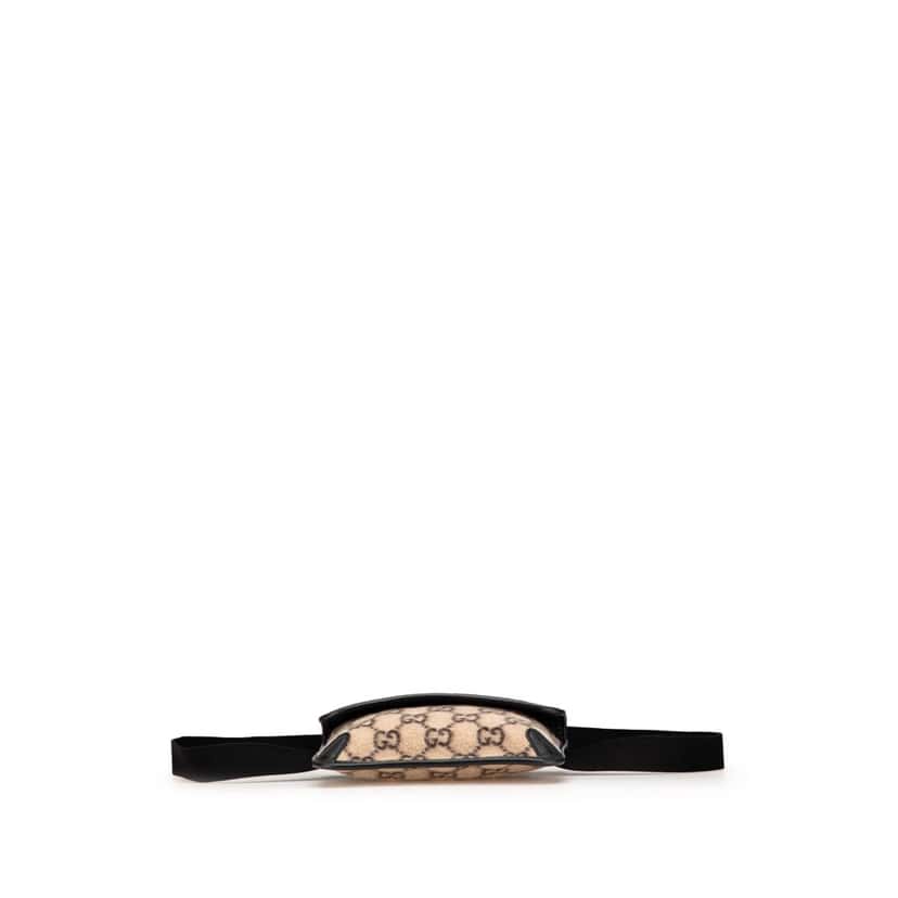 Gucci GG Wool Slim Belt Bag Brown Wool Very good condition - Inside View