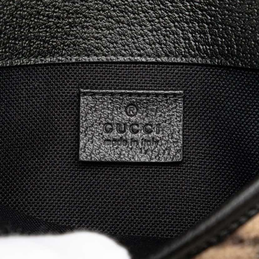 Gucci GG Wool Slim Belt Bag Brown Wool Very good condition - Box View