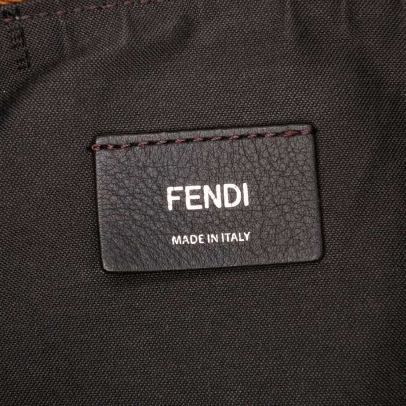 Fendi Medium Leather Fendigraphy Hobo Brown Leather Good condition - Box View