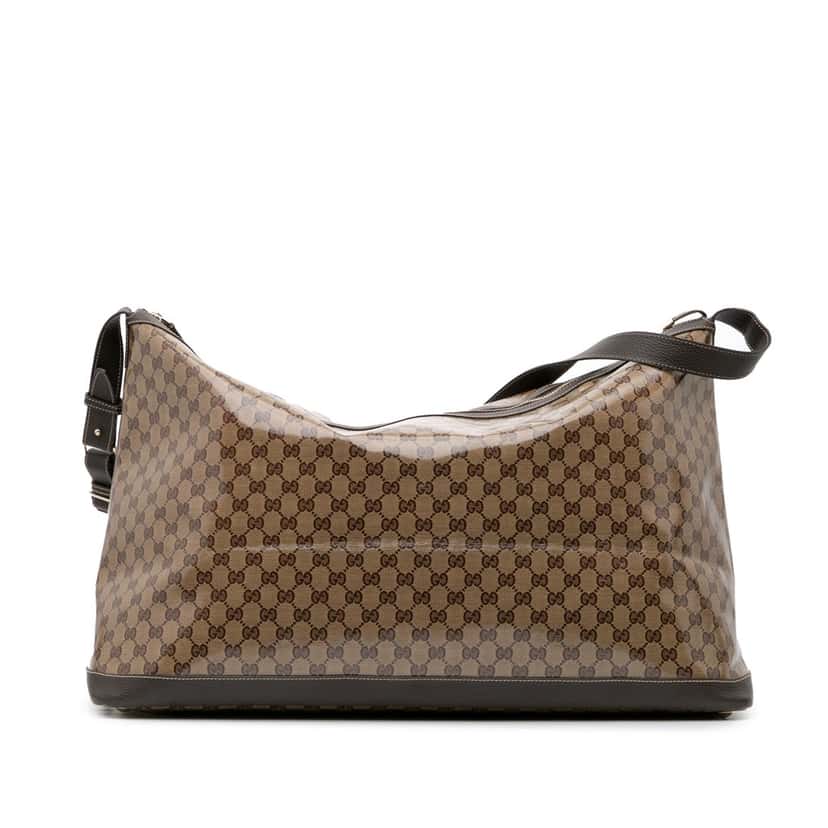 Gucci XL GG Crystal Travel Bag Brown Canvas Good condition - Front View