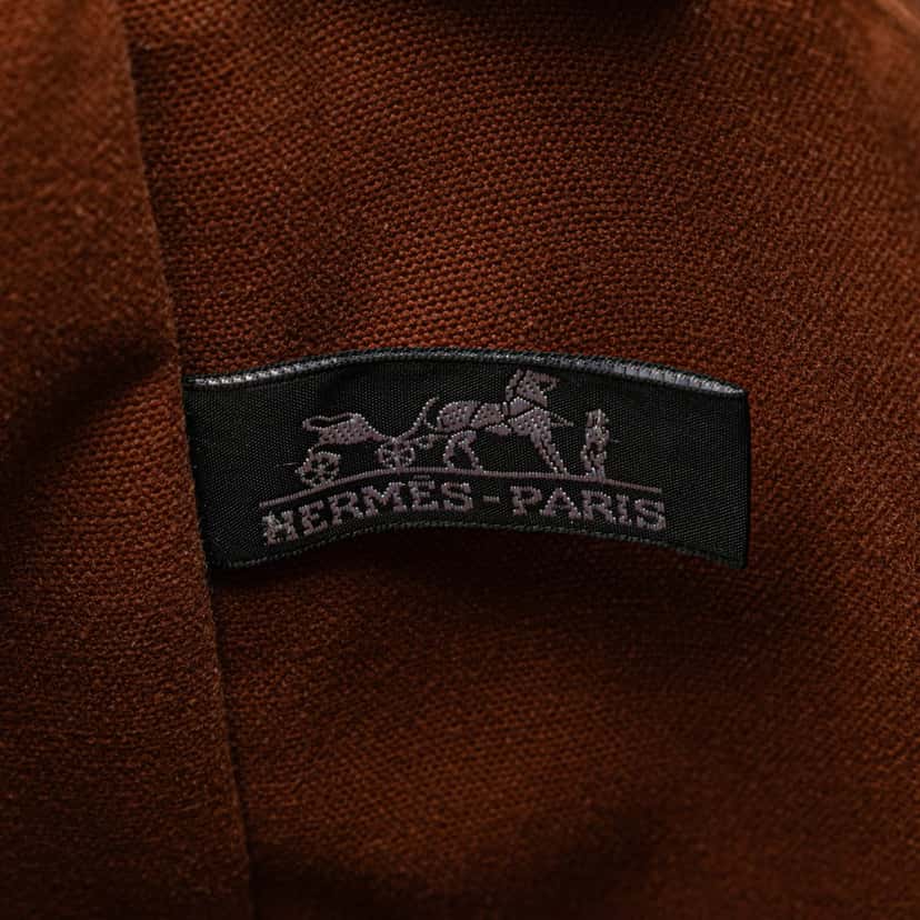 Hermès Toile Saxo MM Brown Canvas Good condition - Box View