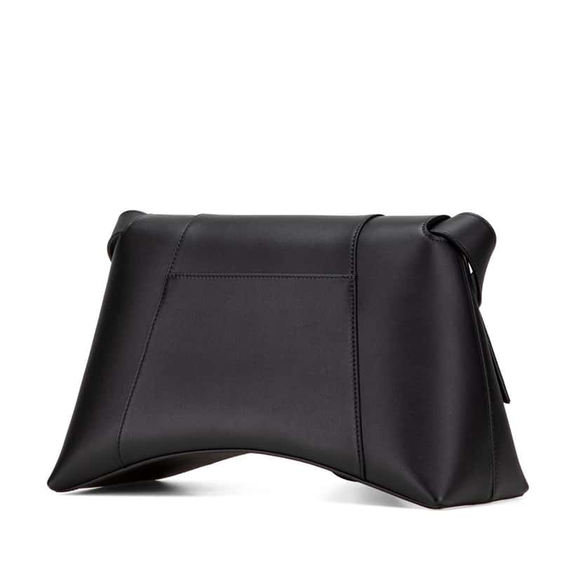 Balenciaga Medium Leather Soft Hourglass Crossbody Black Leather Good condition - Back View