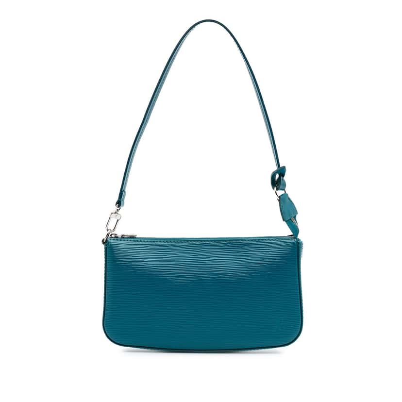 Louis Vuitton Epi Pochette Accessoires Blue Leather Good condition - Front View
