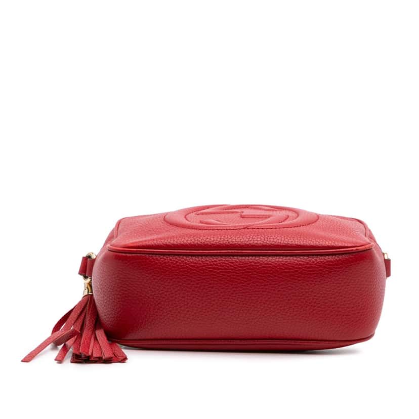 Gucci Leather Soho Disco Crossbody Red Leather Good condition - Inside View