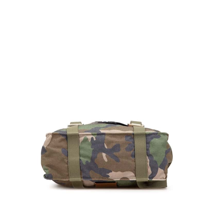 Valentino Canvas Camouflage Backpack Brown Canvas Good condition - Inside View
