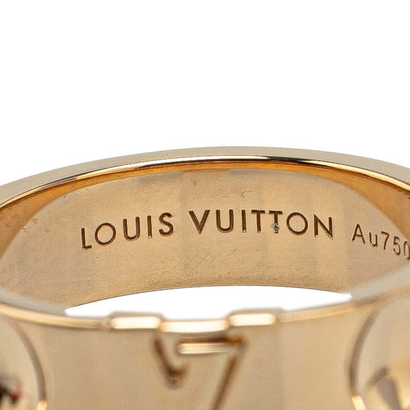 Louis Vuitton 18K Yellow Gold Empreinte Ring Gold Gold Good condition - Model View