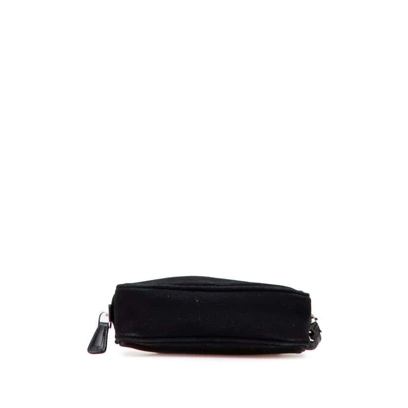 Prada Canvas Canapa Pouch Black Canvas Good condition - Inside View