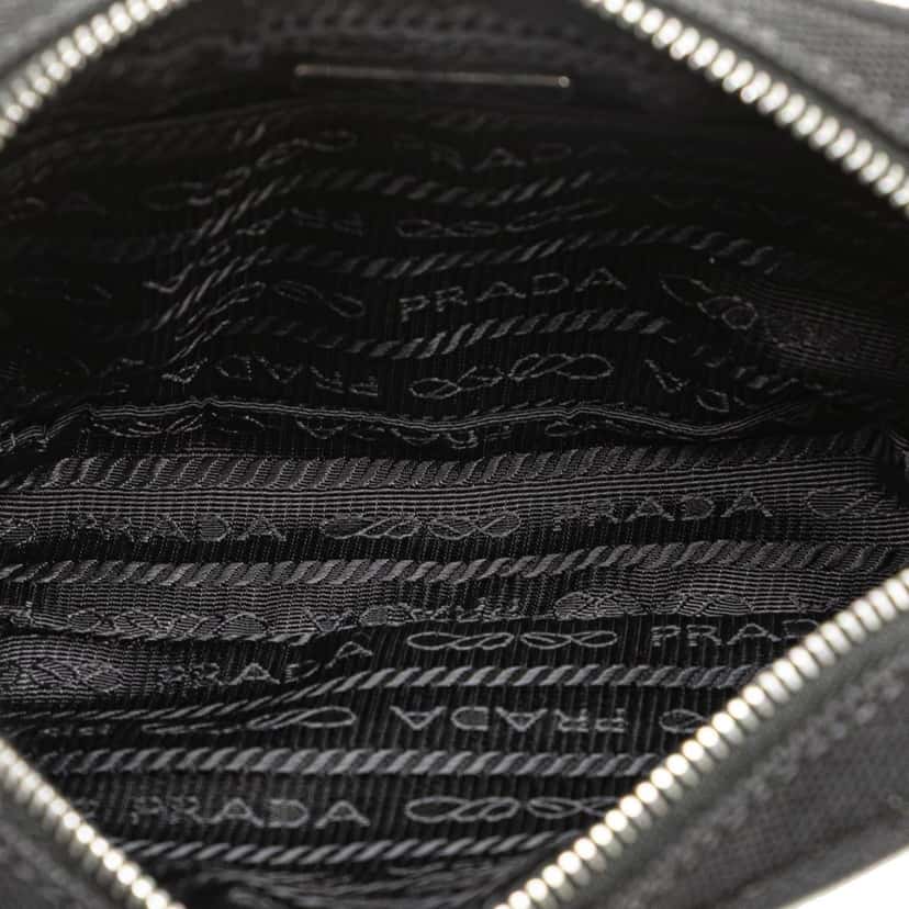 Prada Canvas Canapa Pouch Black Canvas Good condition - Model View