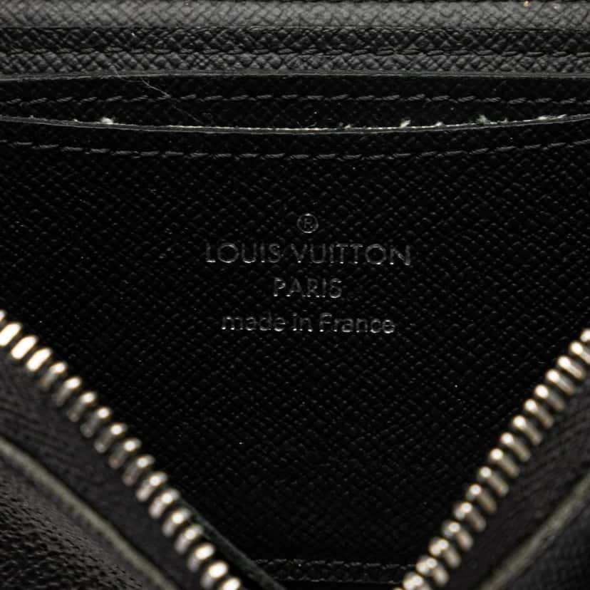 Louis Vuitton Damier Graphite Vertical Zippy Coin Purse Black Canvas Good condition - Box View