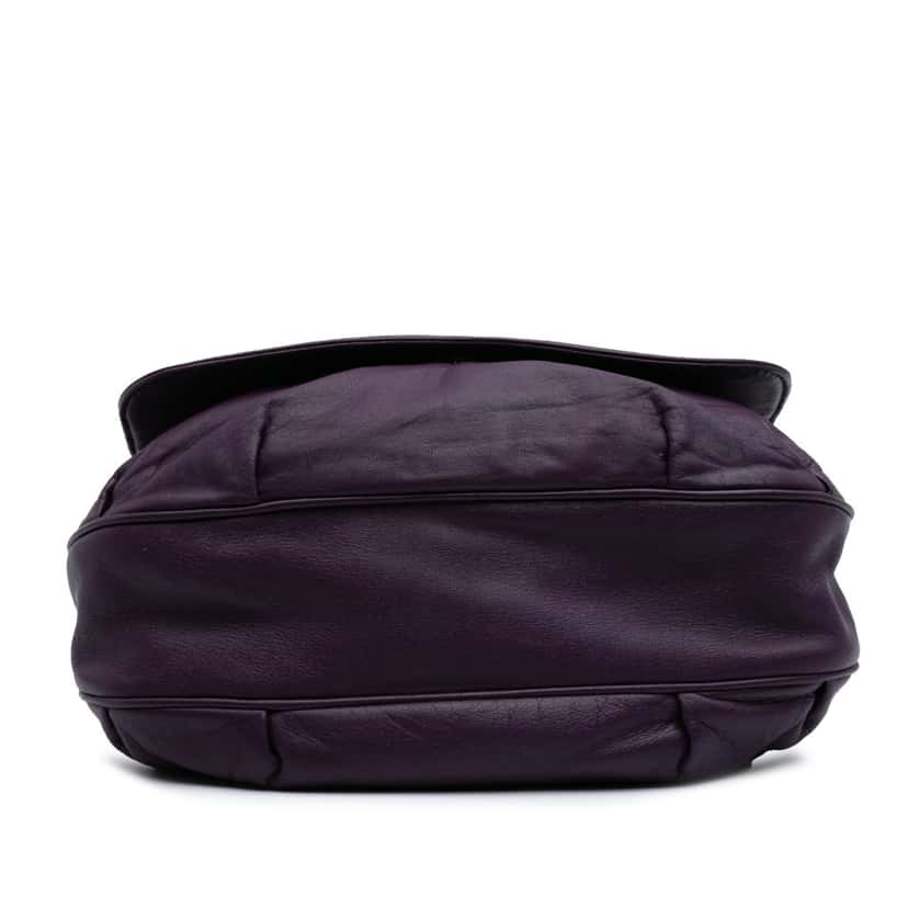 Loewe Anagram Nappa Crossbody Purple Leather Good condition - Inside View