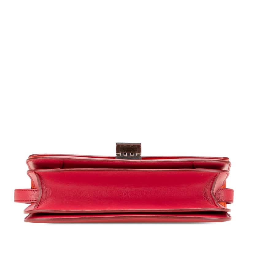 Celine Medium Calfskin Classic Box Red Leather Good condition - Inside View