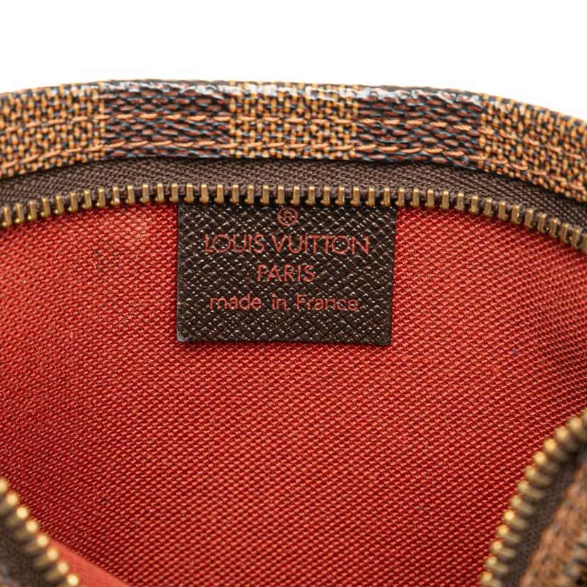 Louis Vuitton Damier Ebene Trousse Pochette Brown Canvas Good condition - Box View
