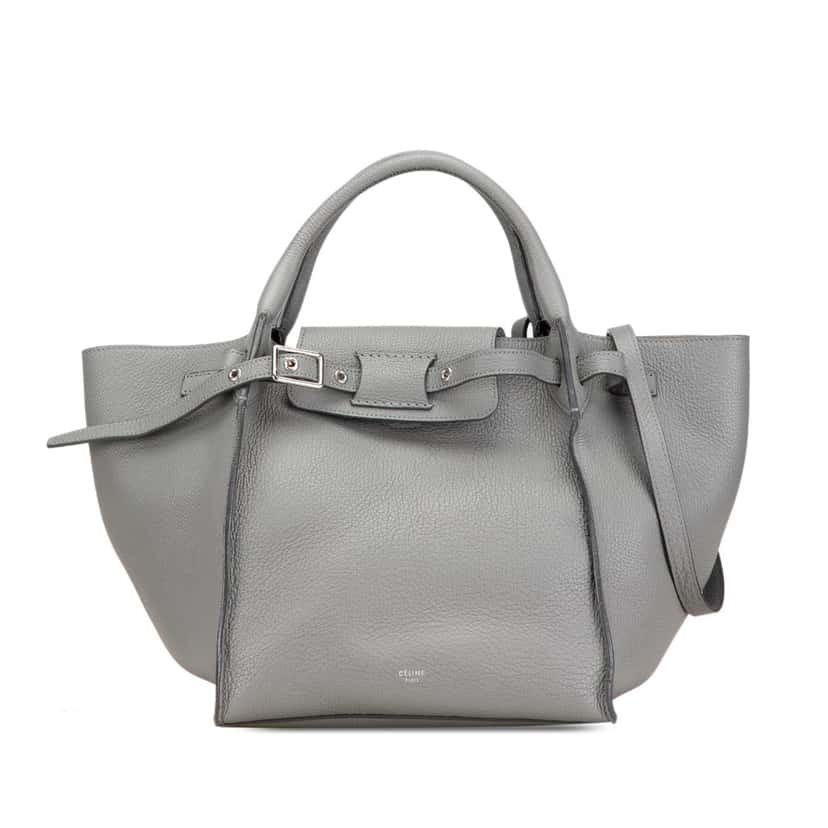 Celine Small Leather Big Bag Grey Leather Good condition - Front View