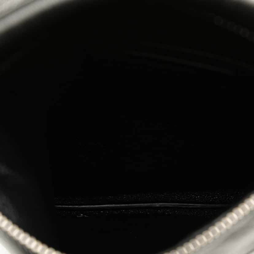 Saint Laurent Antiqued Lambskin Sid Flat Crossbody Black Leather Very good condition - Model View