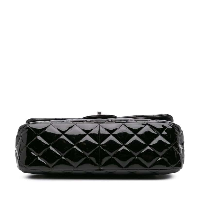Chanel Jumbo Classic Patent Double Flap Black Leather Good condition - Inside View