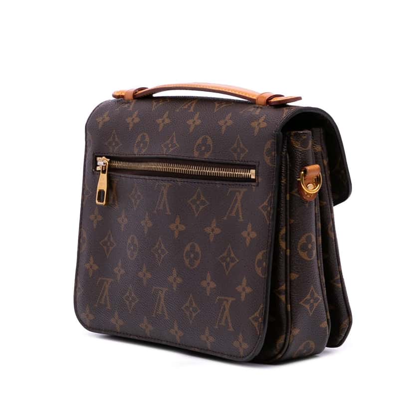 Louis Vuitton Monogram Pochette Metis Brown Canvas Good condition - Back View