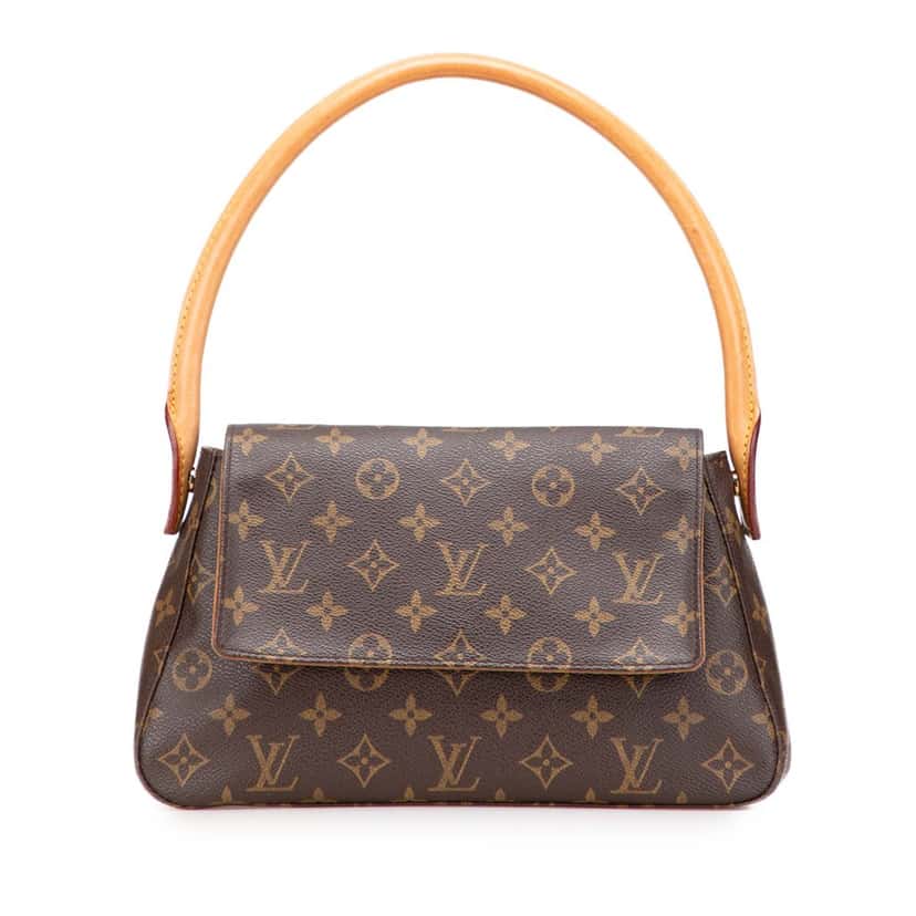 Louis Vuitton Monogram Mini Looping Brown Canvas Good condition - Front View