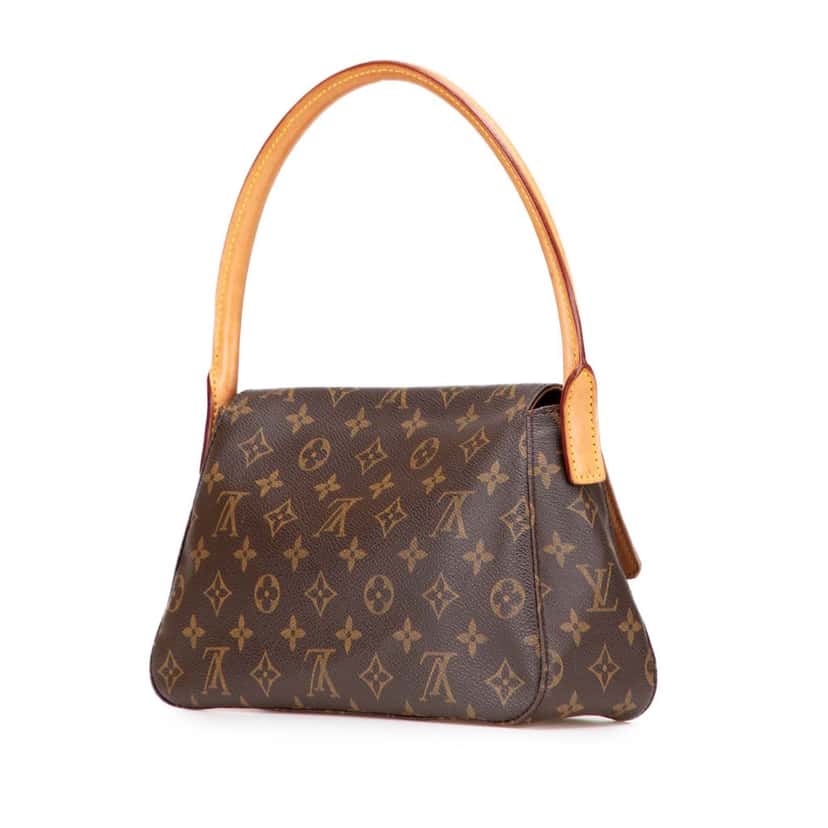 Louis Vuitton Monogram Mini Looping Brown Canvas Good condition - Back View