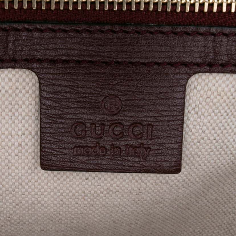 Gucci Small Leather Heartbeat Nice Dome Satchel Red Leather Good condition - Box View