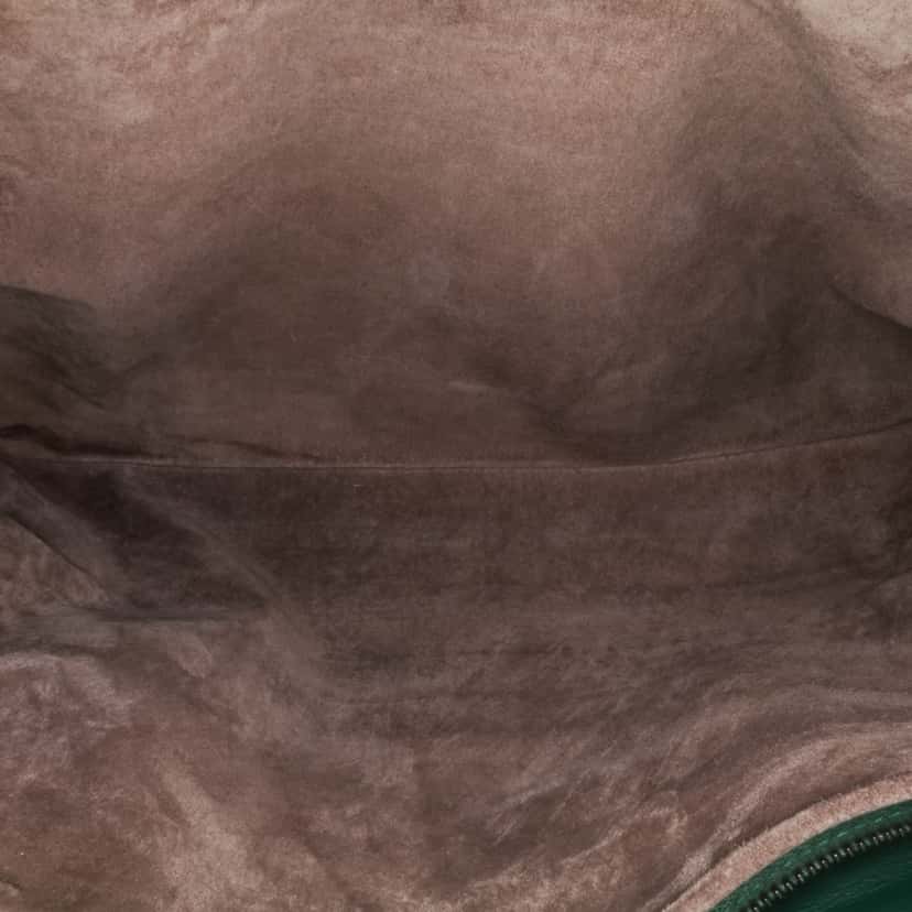 Bottega Veneta Large Nappa Intrecciato Leggero Satchel Green Leather Good condition - Model View