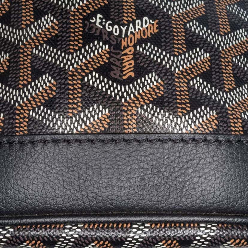 Goyard Goyardine Petit Flot Black Canvas Very good condition - Box View