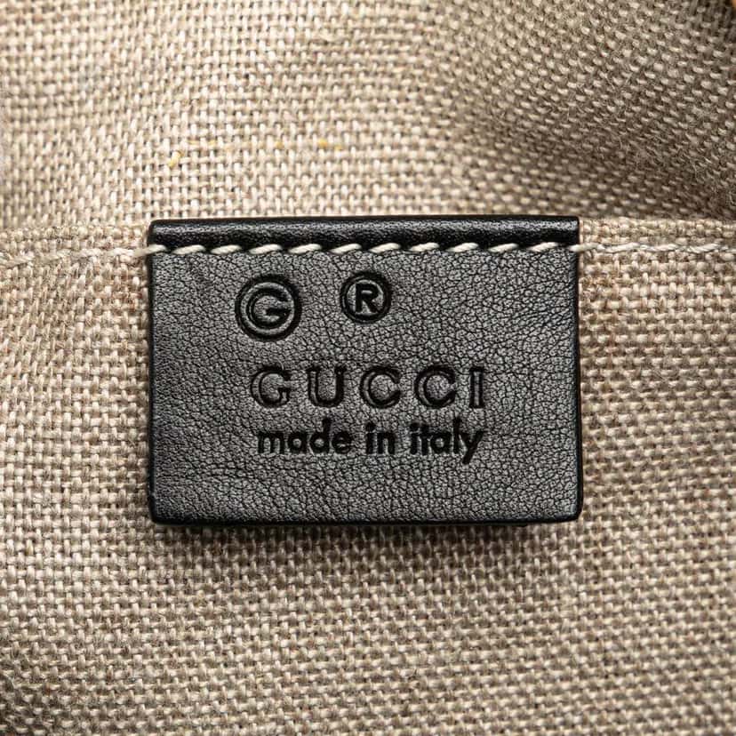 Gucci Microguccissima Bree Crossbody Black Leather Good condition - Box View