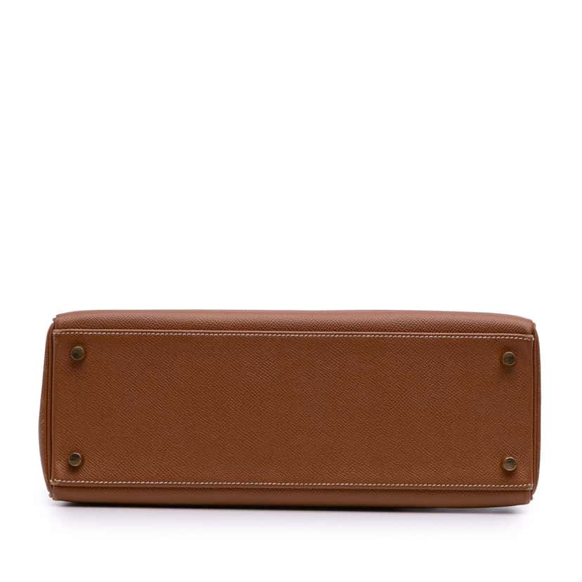 Hermès Togo Kelly II Retourne 32 Brown Leather Good condition - Inside View