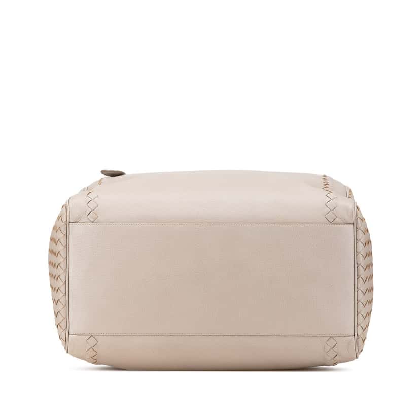 Bottega Veneta Nappa Intrecciato Handbag Brown Leather Good condition - Inside View