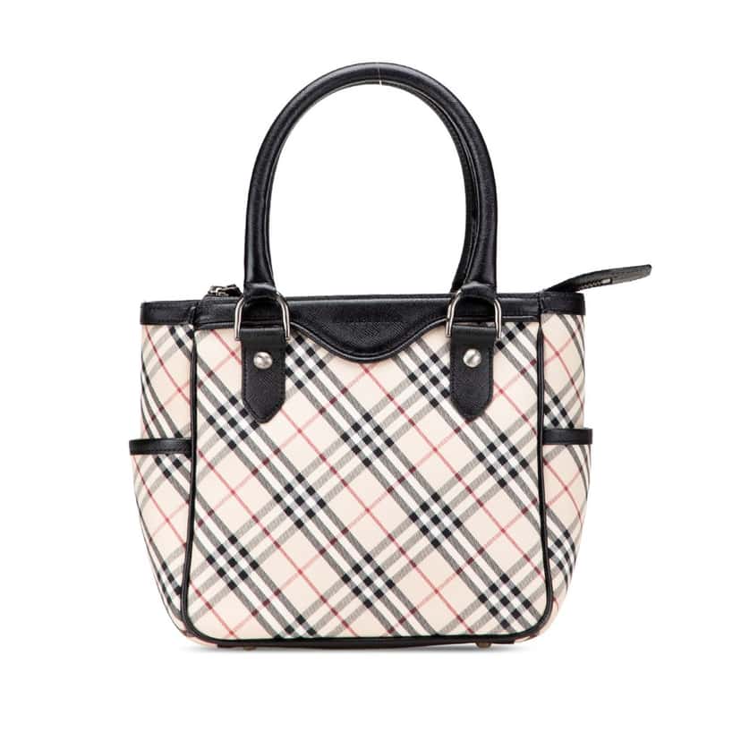 Burberry Nova Check Canvas Handbag Brown Canvas Good condition - Front View