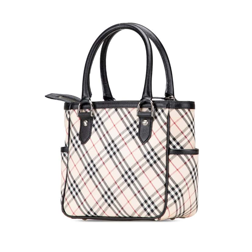 Burberry Nova Check Canvas Handbag Brown Canvas Good condition - Back View