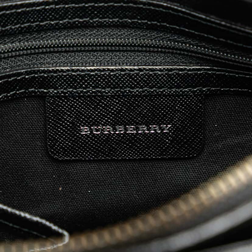 Burberry Nova Check Canvas Handbag Brown Canvas Good condition - Box View