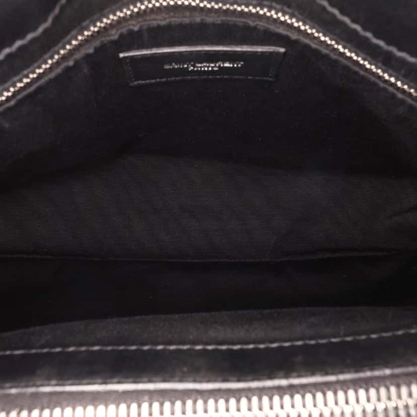 Saint Laurent Medium Matelasse Leather LouLou Shoulder Bag Black Leather Good condition - Box View