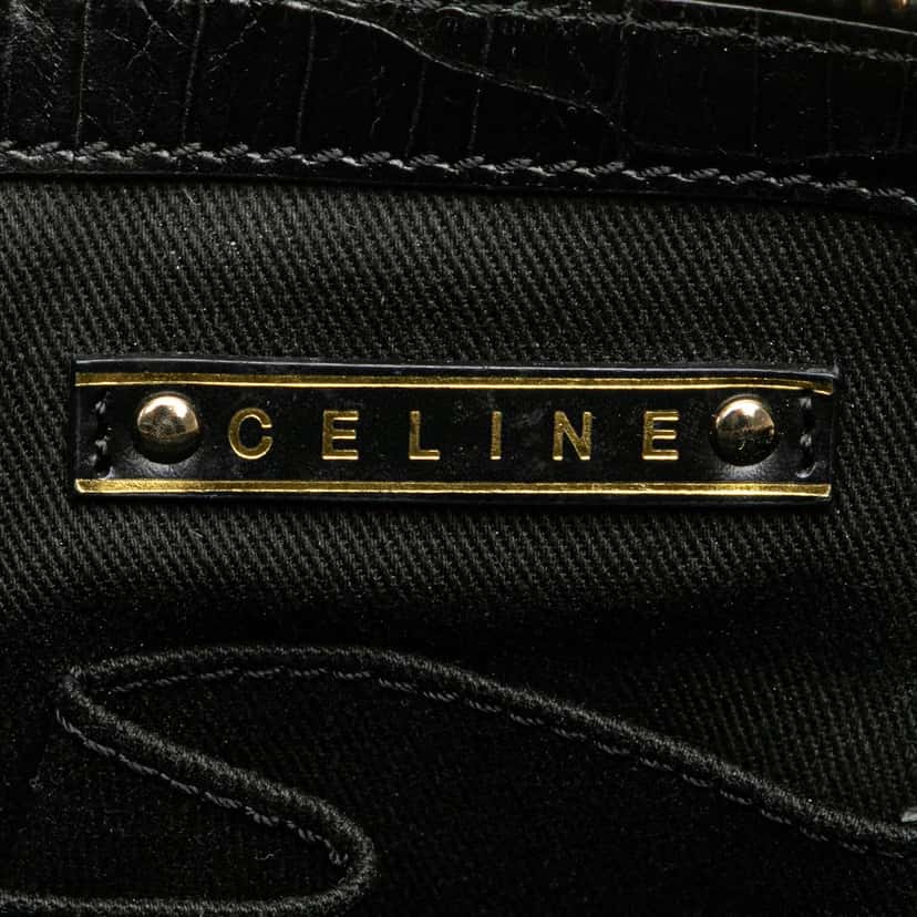 Celine C Carriage Canvas Satchel Brown Canvas Good condition - Box View