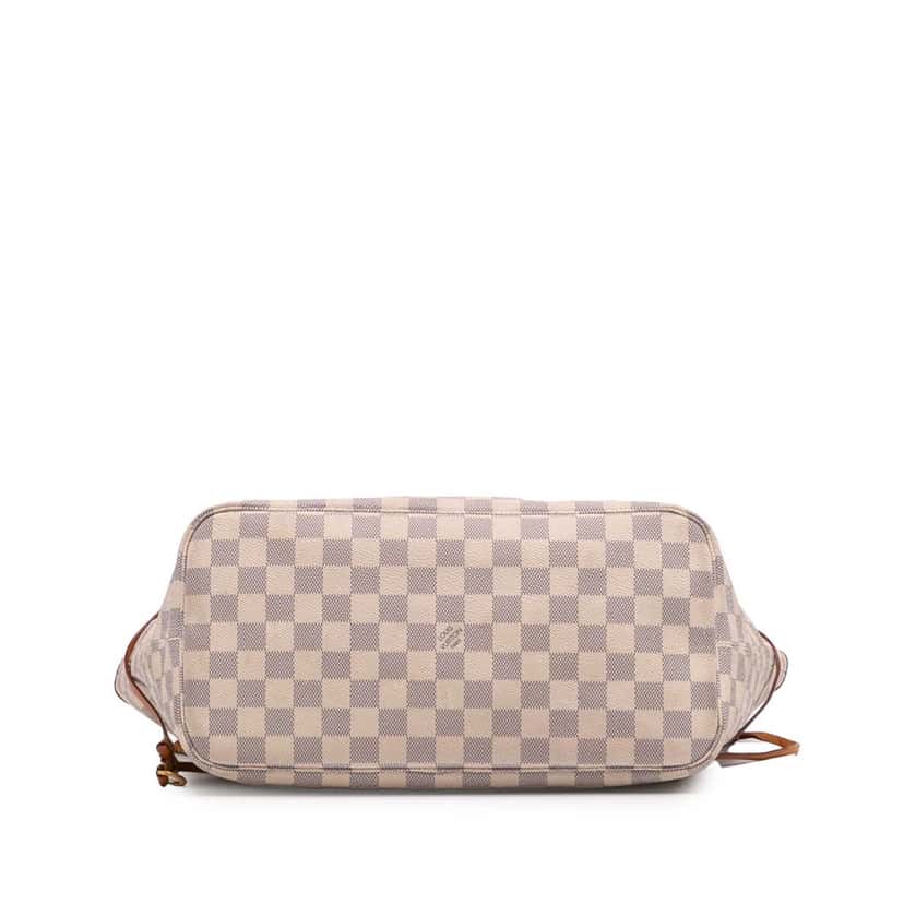 Louis Vuitton Damier Azur Neverfull MM White Canvas Good condition - Inside View