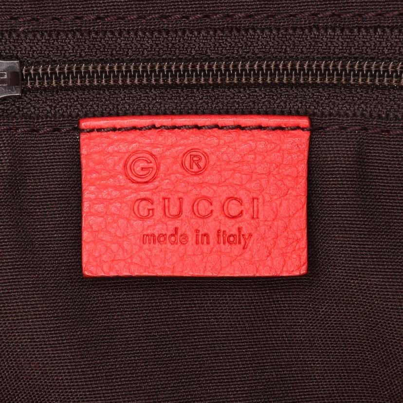 Gucci Calfskin Abbey D Ring Tote Red Leather Good condition - Box View