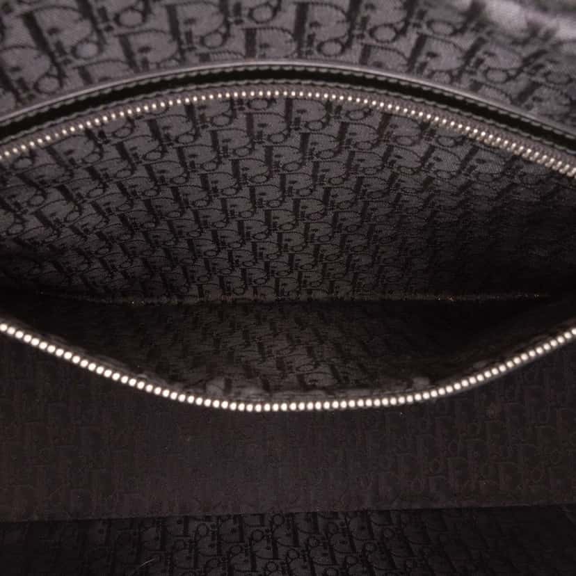 Dior Extra Large Patent Cannage Lady Dior Black Leather Good condition - Box View