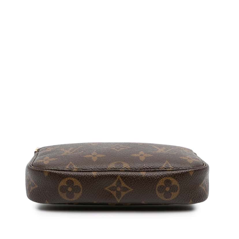 Louis Vuitton Monogram Mini Pochette Accessoires Brown Canvas Good condition - Inside View