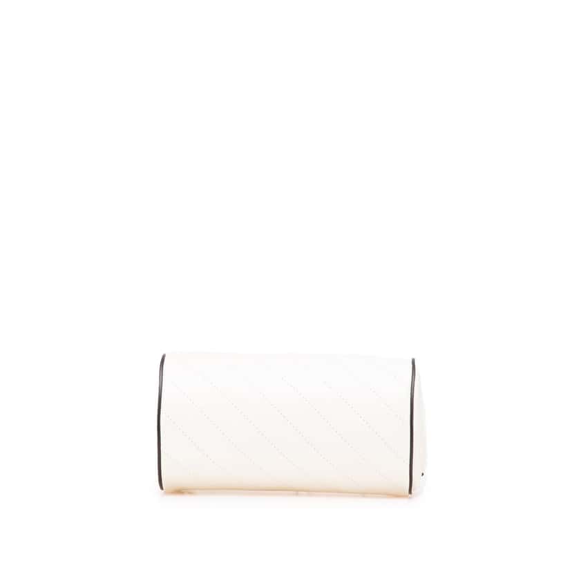 Gucci Mini Leather Blondie Barrel Shoulder Bag White Leather Good condition - Inside View