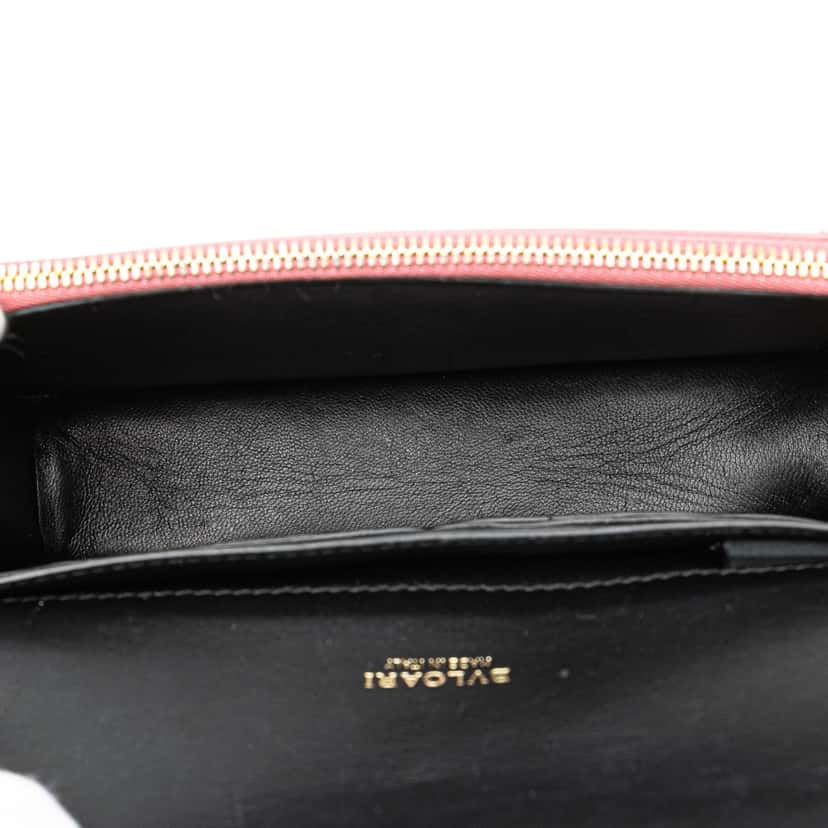 Bvlgari Patent Serpenti Forever Wallet on Chain Pink Leather Good condition - Model View