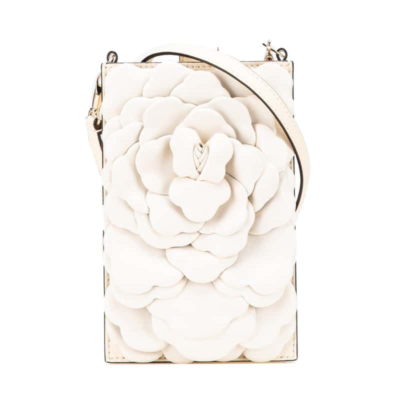 Valentino Nappa Atelier 03 Rose Edition Messenger Bag White Leather Good condition - Front View