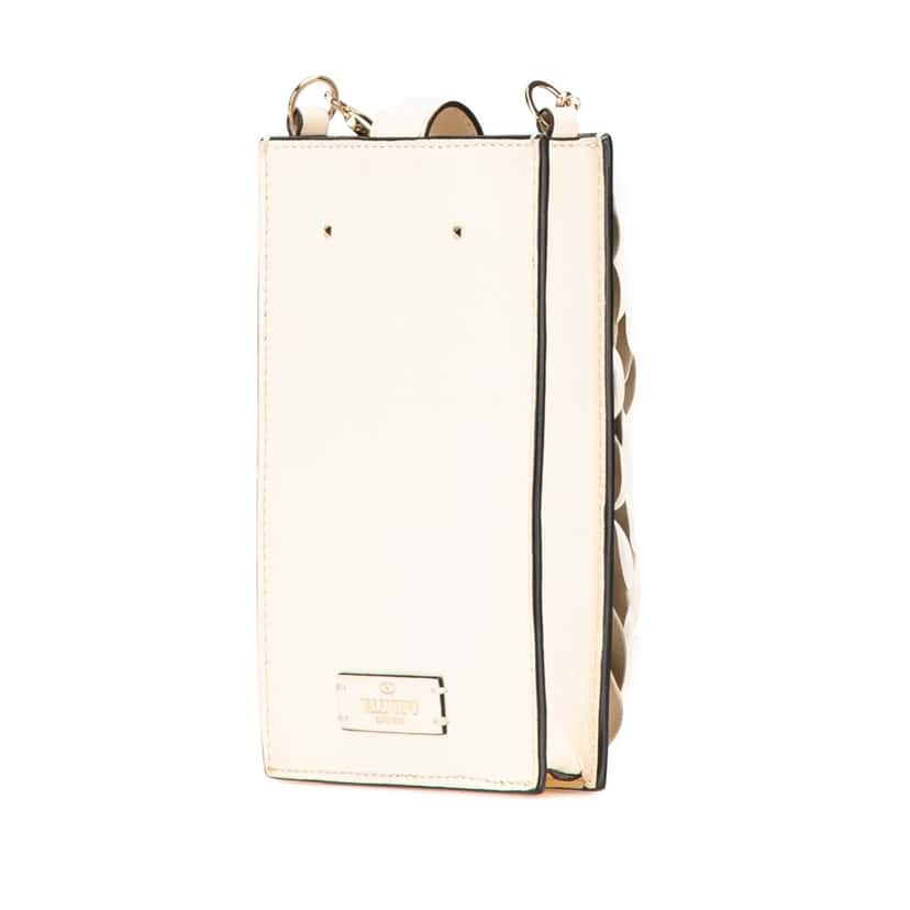Valentino Nappa Atelier 03 Rose Edition Messenger Bag White Leather Good condition - Back View