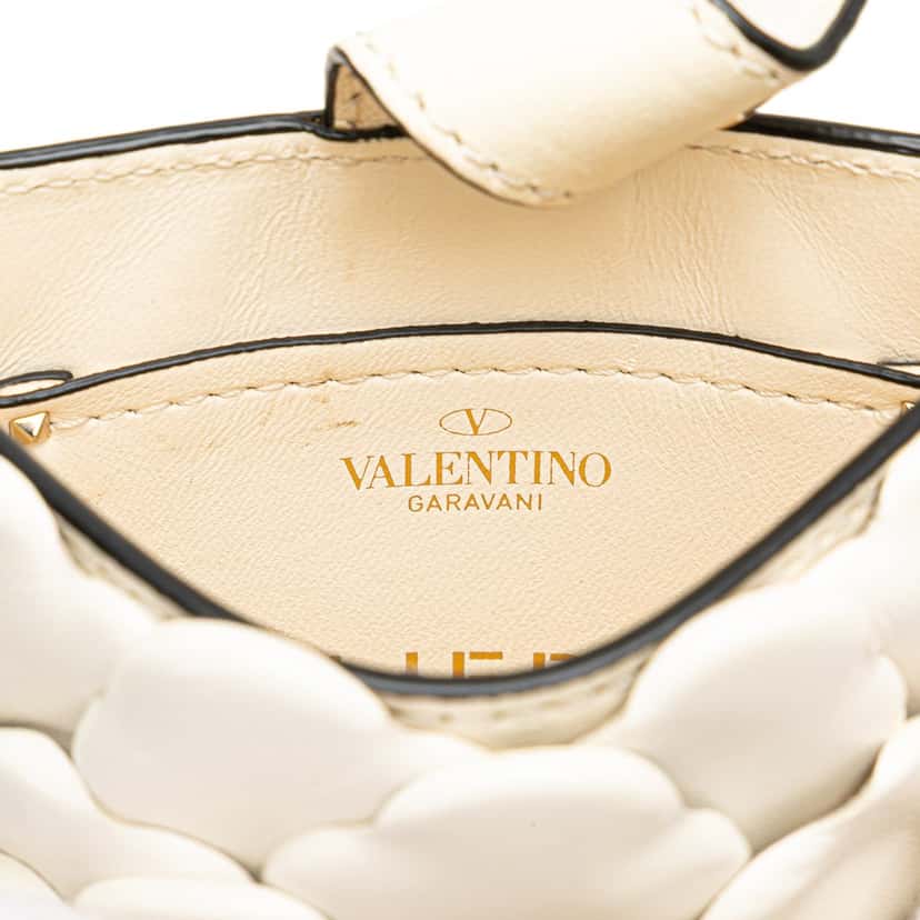 Valentino Nappa Atelier 03 Rose Edition Messenger Bag White Leather Good condition - Box View