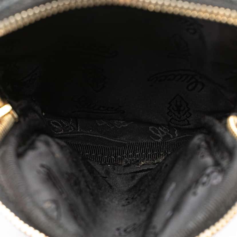 Gucci Guccissima Belt Bag Black Leather Good condition - Model View