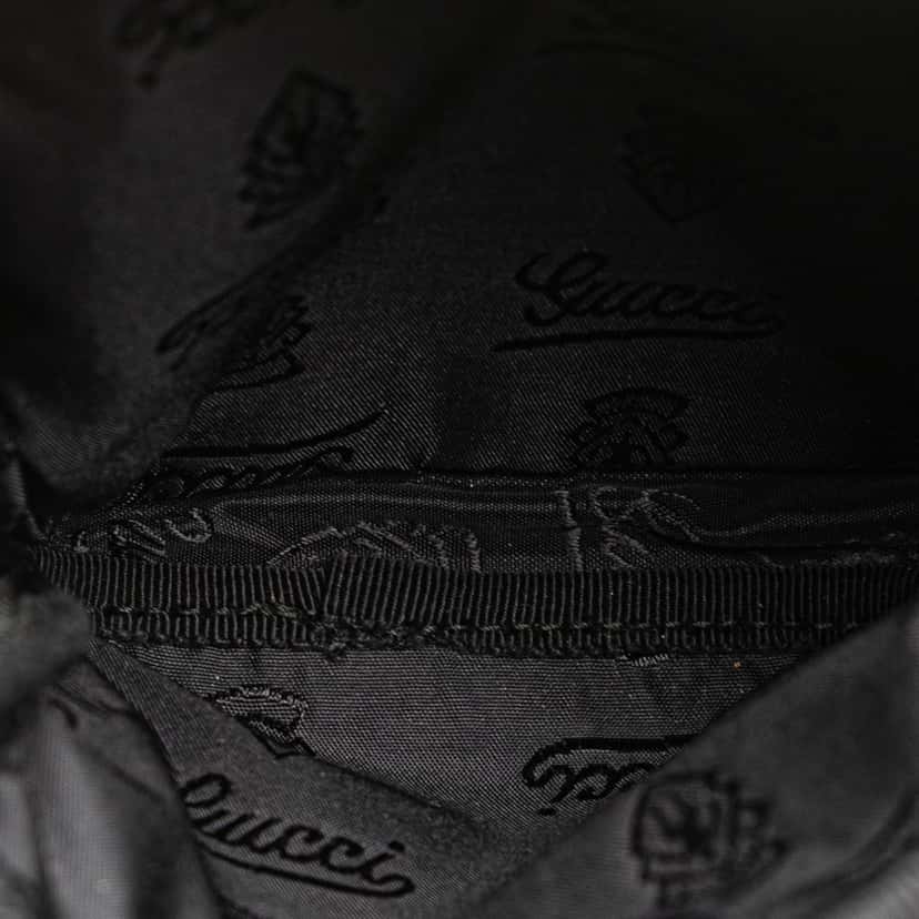 Gucci Guccissima Belt Bag Black Leather Good condition - Box View
