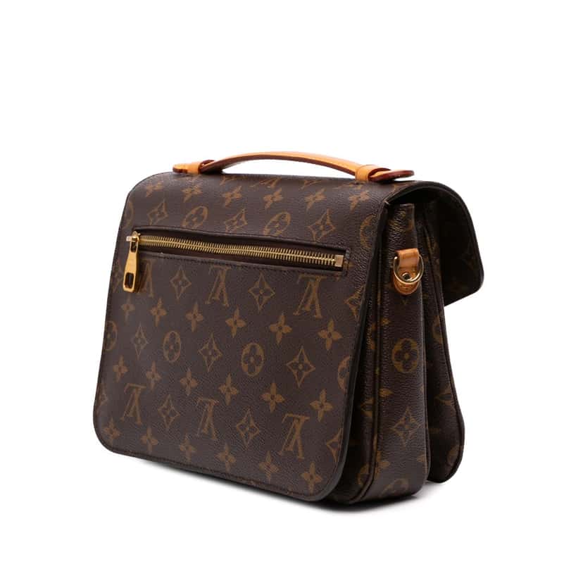 Louis Vuitton Monogram Pochette Metis Brown Canvas Good condition - Back View