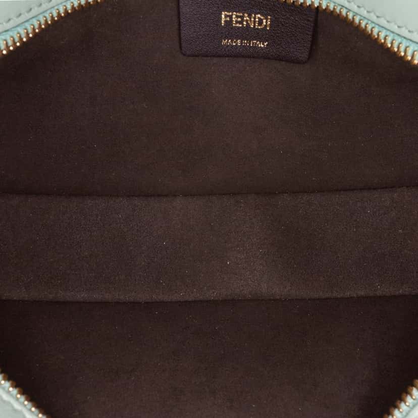Fendi Leather O'lock Swing Satchel Green Leather Good condition - Model View