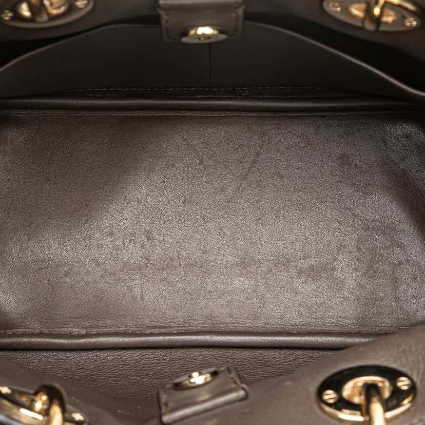 Dior Mini Leather Diorissimo Satchel Pink Leather Fair condition - Model View