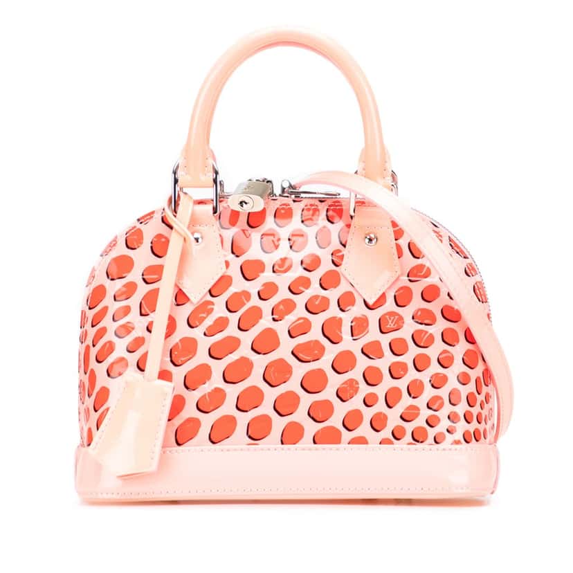 Louis Vuitton Monogram Vernis Jungle Dots Alma BB Pink Leather Good condition - Front View